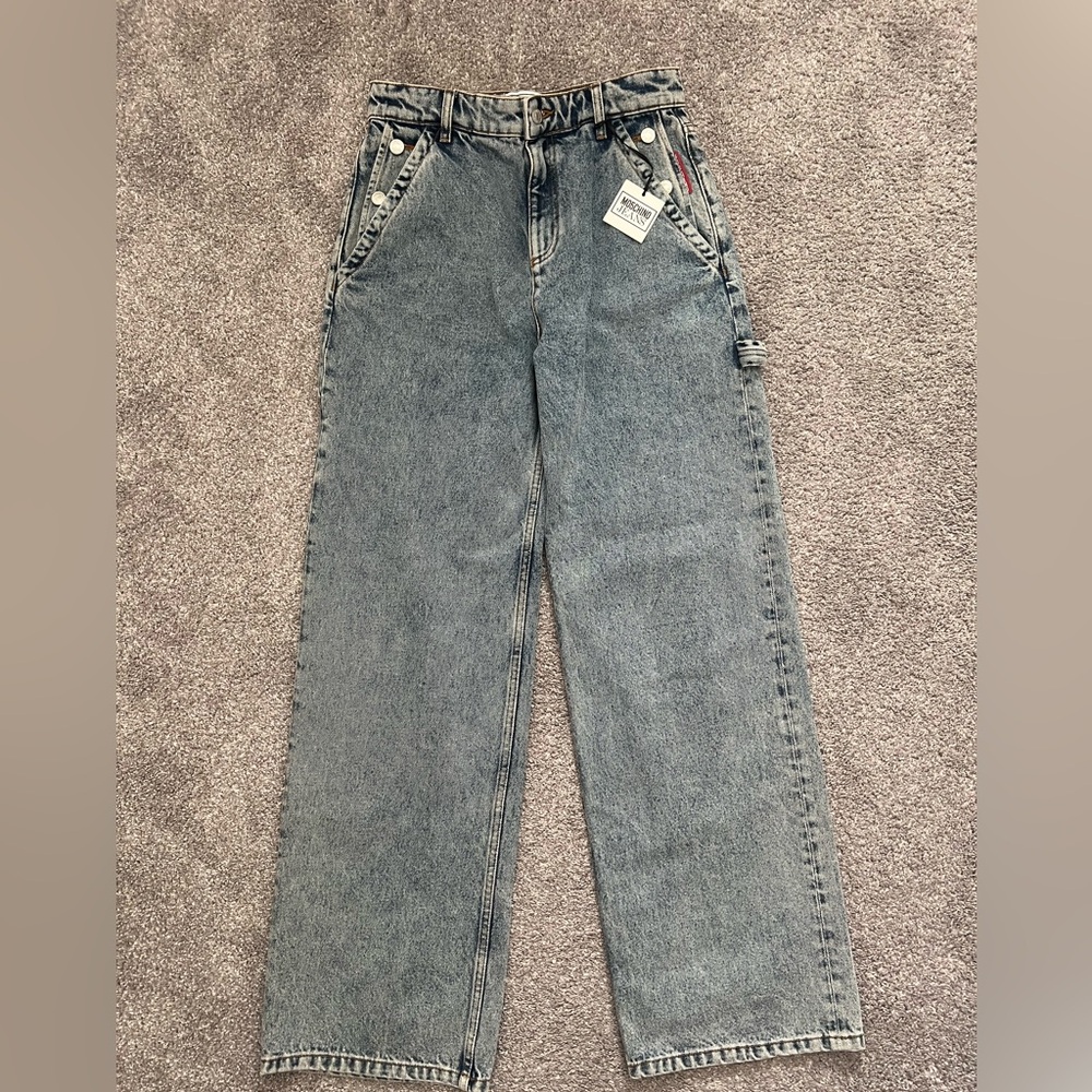 Moschino jeans NWT peace sign and heart - Picture 2 of 9